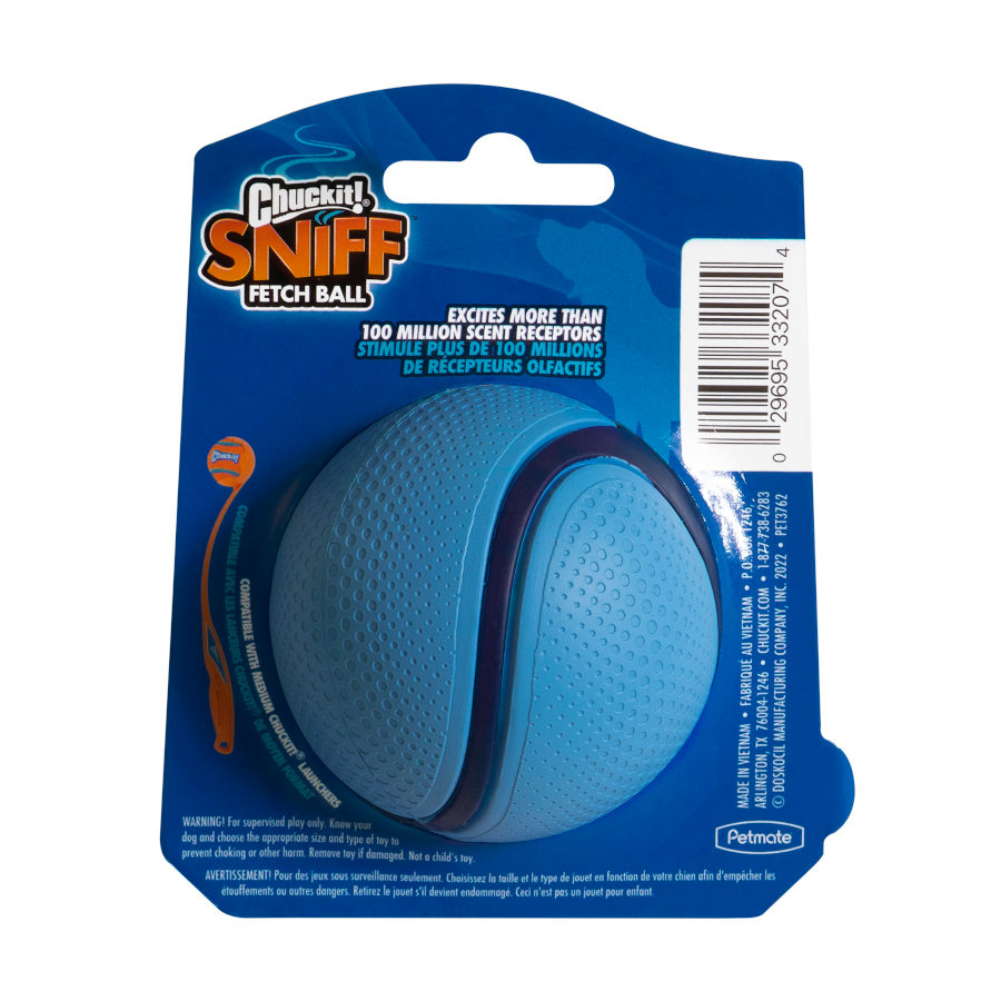 Chuckit! Sniff Fetch Pelota con Sabor a Bacon para perros